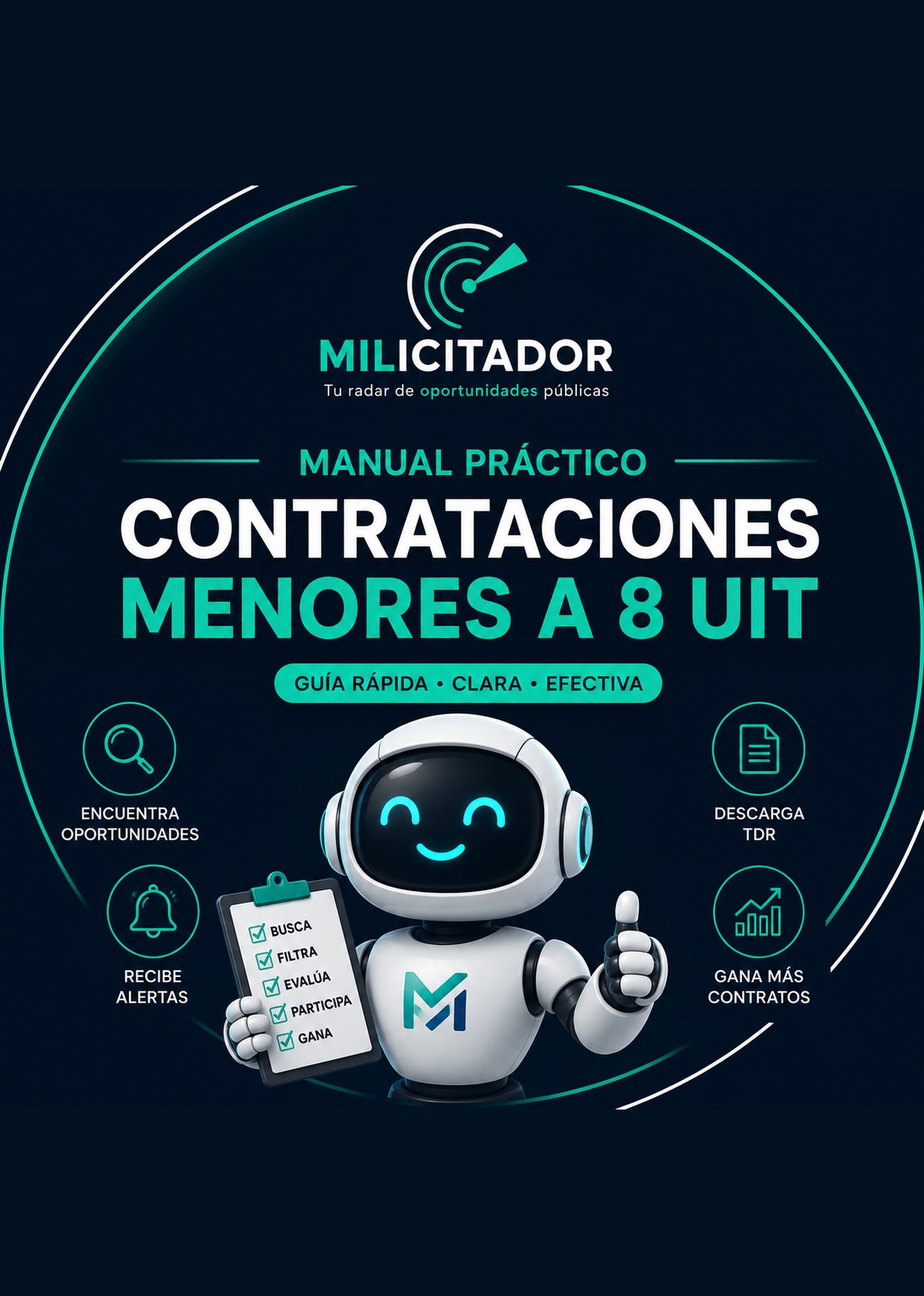 Portada del Manual Práctico de Contrataciones Menores a 8 UIT